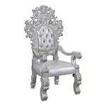 Acme Valkyrie Arm Chair (SET-2) Synthetic Leather Antique Platinum. Fixed Price $2398.45.