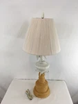 Nautical Rope North South East West Eagle Cloth Shade Night Stand Table Vtg Lamp. Fixed Price $29.00.