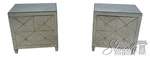 70872: Pair Maitland Smith Beveled Mirror Clad 4 Drawer Nightstands. Fixed Price $2695.00.
