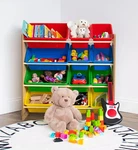 Honeycando Kids Toy Storage Organizer W/ 12 Bins - Natural/primary Colors New. Fixed Price $119.99.