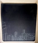 Ikea Lanespelare Floor Protector Black 43 1/4X39 3/8" 805.077.93. Fixed Price $79.99.