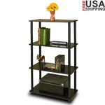 Turn-n-tube 4 Tier Modern Bookcase Adjustable Storage Shelf Pvc Wood Design New. Fixed Price $50.75.