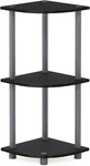 Furinno 3-TIER Rack Corner Display Turn-n-tube Decor Shelving Unit, Black/grey. Fixed Price $42.88.