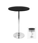 Lumisource Adjustable Bar Table, Black BT-ADJ23TW77BK New Open Box. Fixed Price $69.65.