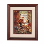 Wall Art You'll Play Goalie Print Cherry Finish Frame Renovator's Supply. Fixed Price $143.99.