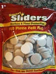 Smart Sliders 160 Piece Felt Pads For Use On Hard Surfaces New 1" Size Self Stic. Fixed Price $19.99.
