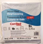 Con-tact Deluxe Clear Vinyl Covering 54 In. 9 Ft.. Fixed Price $10.75.