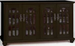 Leslie Dame TVGD-48 Black Mission Style Plasma Television Stand Media Storage. Fixed Price $299.99.