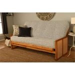 Pemberly Row Full-size Wood Futon Set In Honey With Gray Mattress. Fixed Price $778.08.