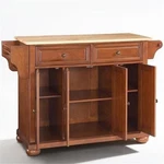 Crosley Furniture Alexandria Natural Wood Top Kitchen Island In Cherry. Fixed Price $475.77.