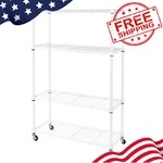 Seville Classics Heavy Duty 4-TIER Steel Wire Shelving, 36"WX14"DX56.5"H. White. Fixed Price $64.99.