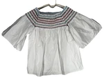 Parker White Yasmin Smocked Off The Shoulder Cotton Top Sz Xs Cottage Boho. Fixed Price $9.99.