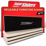 Super Sliders 2-1/2" 9" Xl Rectangle Reusable Furniture 4 Pack, Beige. Fixed Price $22.99.