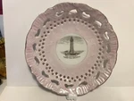 Antique Souvenir Ribbon Plate, Lighthouse Tower, New Brighton, Uk (perch Rock). Fixed Price $16.01.