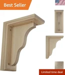 Customizable 3.5"W X 7"D 9"H Wood Brackets: Elegant Design Solutions. Fixed Price $15.02.