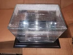 Nib Wall Mounted Football Display Case W/uv Glass & Black Molding. Fixed Price $103.50.