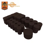Shepherd Assorted Brown Self Adhesive Furniture Sliders Felt Pads 134 Piece Pack. Fixed Price $9.99.