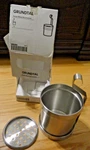 Ikea 18612 Grundtal Stainless Steel Kitchen Cutlery Utensil Holder. Fixed Price $24.99.
