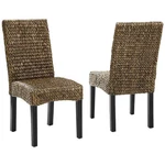 Crosley Furniture Edgewater Wood/seagrass Dining Chair Black/brown (set Of 2). Fixed Price $248.91.