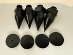 Vti Ar Audio Stand Rack Spike, Set Of 4 Pieces W/pads Brand New. Fixed Price $59.89.
