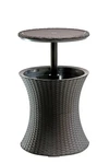 Keter Pacific Bar Outdoor Patio Table & 7.5 Gallon Wine Cooler Brown. Fixed Price $129.99.