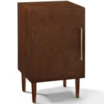 Crosley Furniture Everett Wood Record Player Stand In Mahogany/gold. Fixed Price $195.67.