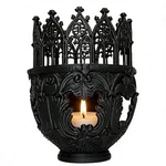 Gothic Cathedral Candlesticks Pillar Holder Design Table Centerpiece. Fixed Price $18.87.