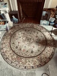 Nourison Area Rugs Round 71 Inches. Fixed Price $100.00.