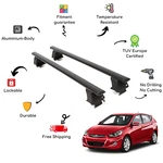 Bare Roof Rack Cross Bars Set For Hyundai Accent Iv Rb Sedan 4 Door 11-18 Black. Fixed Price $189.91.
