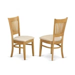 Vac-oak-c Vancouver Linen Fabric Seat Dining Chairs Finish Set Of 2. Fixed Price $151.39.