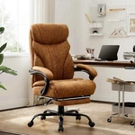 500LBS Big And Tall Office Chair With Footrest, Wide Ergonomic Computer. Fixed Price $129.74.