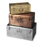 Butler Specialty Hors D'oeuvres Spirit 3 Piece Iron Storage Trunk Set. Fixed Price $459.00.