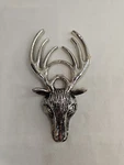 Elk Deer Caribou Bottle Opener Silver Metal Mounted Animal 5.5" X 3" Hunter. Fixed Price $11.57.