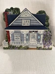 Hand Painted Solid Wood House Magazine Rack Holder Slot Folk Art Vintage. Fixed Price $26.50.