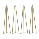 28 Inch Hairpin Set 4,INDUSTRIAL Metal Coffee Table Legs,mid Century .... Fixed Price $84.56.
