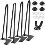 Set 4 Coffee Table Metal Hairpin Legs Bar Black 6" - 28" Solid Iron. Fixed Price $26.99.