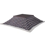 Azumaya Kotatsu Futon Comforter Square 75" X Navy Brown Plaid Quilt KK-103BL. Fixed Price $89.90.