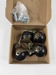 Mysit 2 Ball Caster Wheels Set 4 For Sofa, Chair, Cabinet. Fixed Price $21.99.