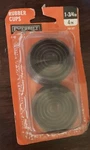 Everbilt Rubber Cups, Brown, 1-3/4", 4-PACK, New Open Box. Fixed Price $6.50.