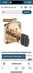 Rockler Surface Mounted Drawer Locks #14879 Nib Lot Of 3 (2 Keys Each). Fixed Price $14.99.