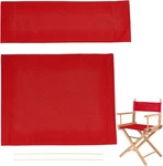 1 Set Chair Replacement Canvas, Red Casual Directors Cover Kit. Fixed Price $22.99.
