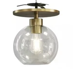 Whp FM-62MB-56CG 6" Satin Brass Semi-flush Recessed Light Kit With Clear Globe. Fixed Price $49.99.