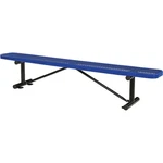 Global Industrial 96"L Expanded Metal Mesh Flat Bench Blue. Fixed Price $584.46.