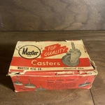 Nos Vtg Master Made 2" Casters Model# D472 Ch. Fixed Price $22.00.