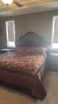 Queen Pulaski / Thomasville Complete Bed Set Wood, Marble Tops. Fixed Price $1000.00.