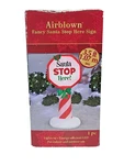 Gemmy 3.5' Christmas Santa Stop Here Sign Lighted Airblown Inflatable. Fixed Price $34.99.