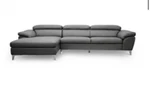 Voight Gray Modern Sectional Sofa With Chaise By Baxton Studio. Fixed Price $1050.00.