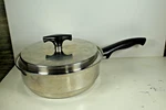 Kitchen Craft , Stainless Double Boiler Top W/handle Lid Vintage. Fixed Price $39.99.