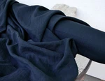 Navy Blue Linen Fabric By The Yard Soft Natural Material Clothing Upholstery 58". Fixed Price $99.99.