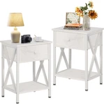 Modern Nightstands Set Of 2 With Drawer & Shelf For Bedroom Living. Fixed Price $104.99.
